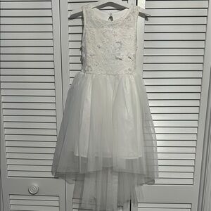 Elegant White Kids Dress